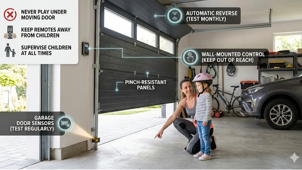 Garage Door Child Safety Tips Every Parent Should Know