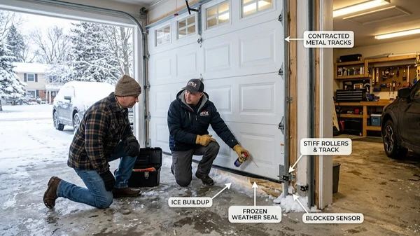 Garage Door Won't Close in Cold Weather: Causes and Quick Fixes