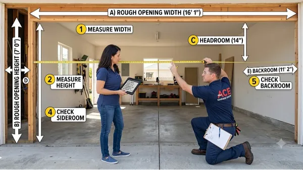 How to Measure Your Garage for a New Door: Step-by-Step