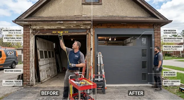 Can You Install a New Garage Door on an Old Frame?