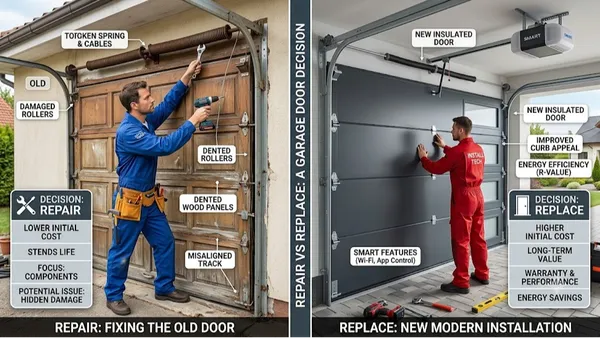 When to Repair vs. Replace Your Garage Door: The Complete Guide